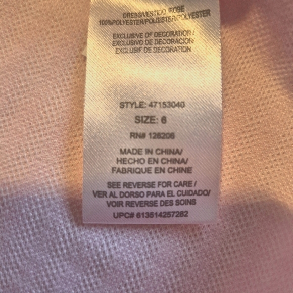 Marmellata girls size 6 pink short sleeve shirt with tulle flower design, NWT - Picture 4 of 6